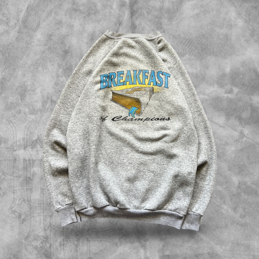 Gray Breakfast Of Champions Sweatshirt 1980s (XL)