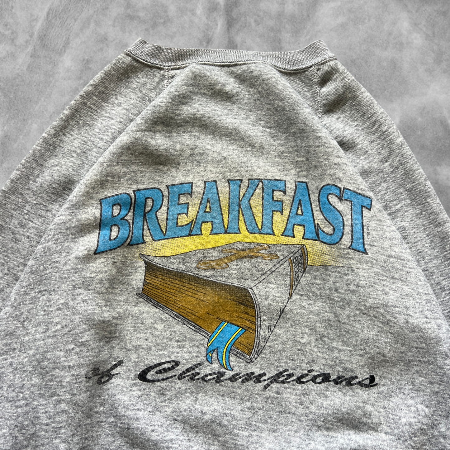 Gray Breakfast Of Champions Sweatshirt 1980s (XL)