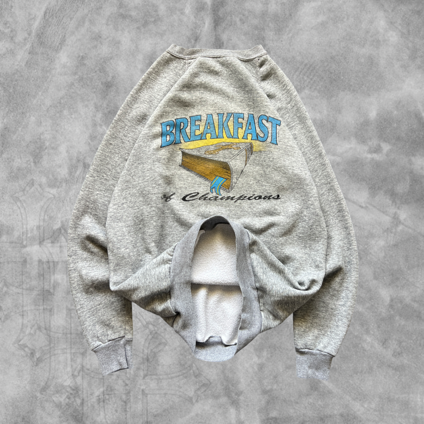 Gray Breakfast Of Champions Sweatshirt 1980s (XL)