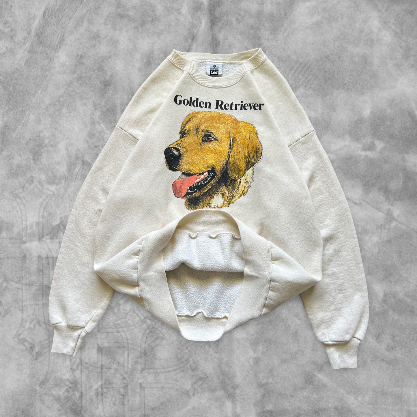 Bone White Golden Retriever Sweatshirt 1990s (L)