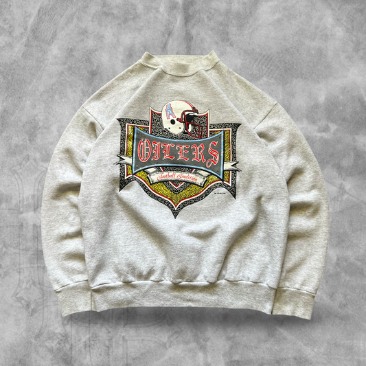 Gray Huston Oilers Sweatshirt 1991 (L)