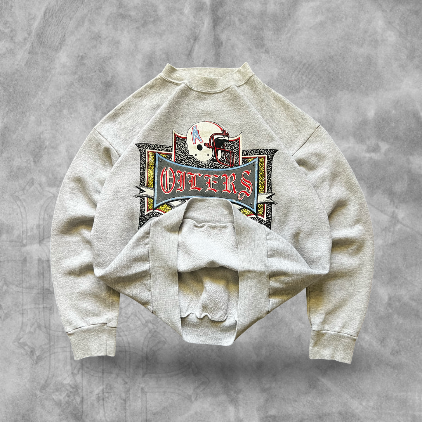 Gray Huston Oilers Sweatshirt 1991 (L)