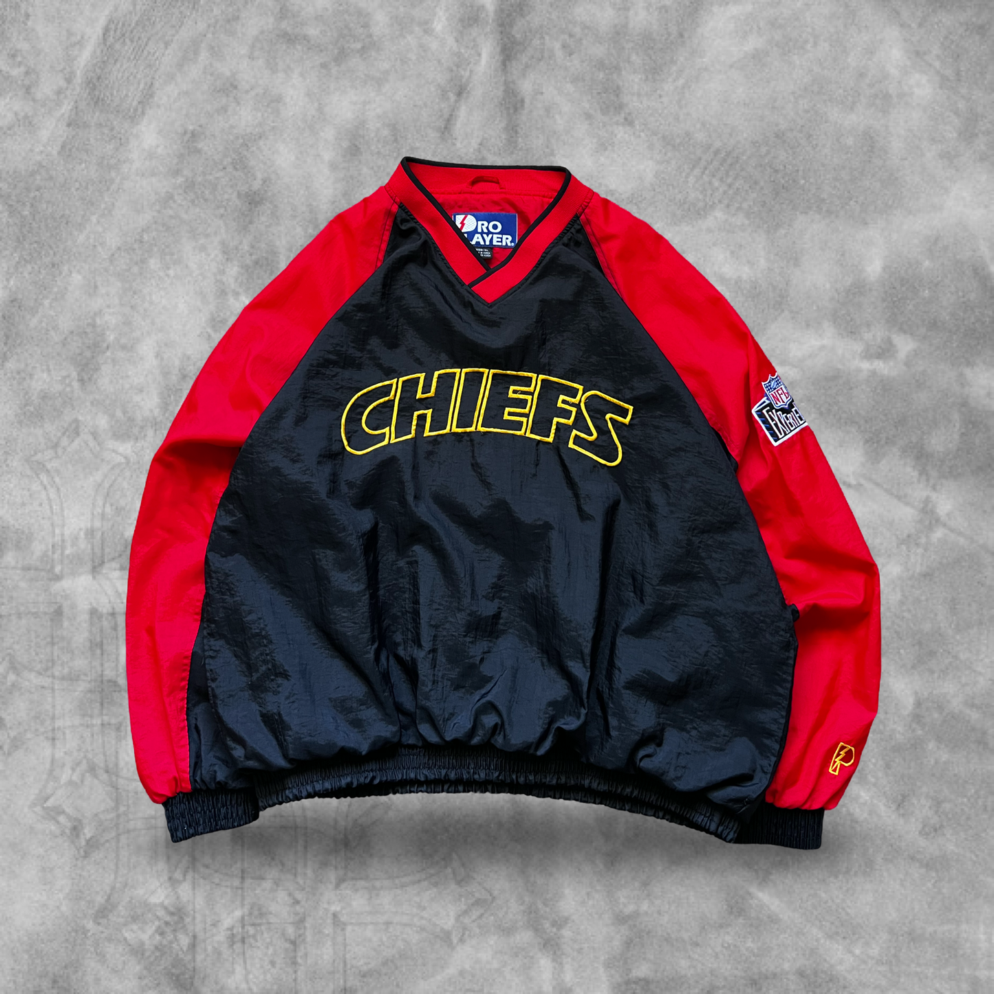 Black Kansas City Chiefs Pro Player Pullover 1990s (XL)