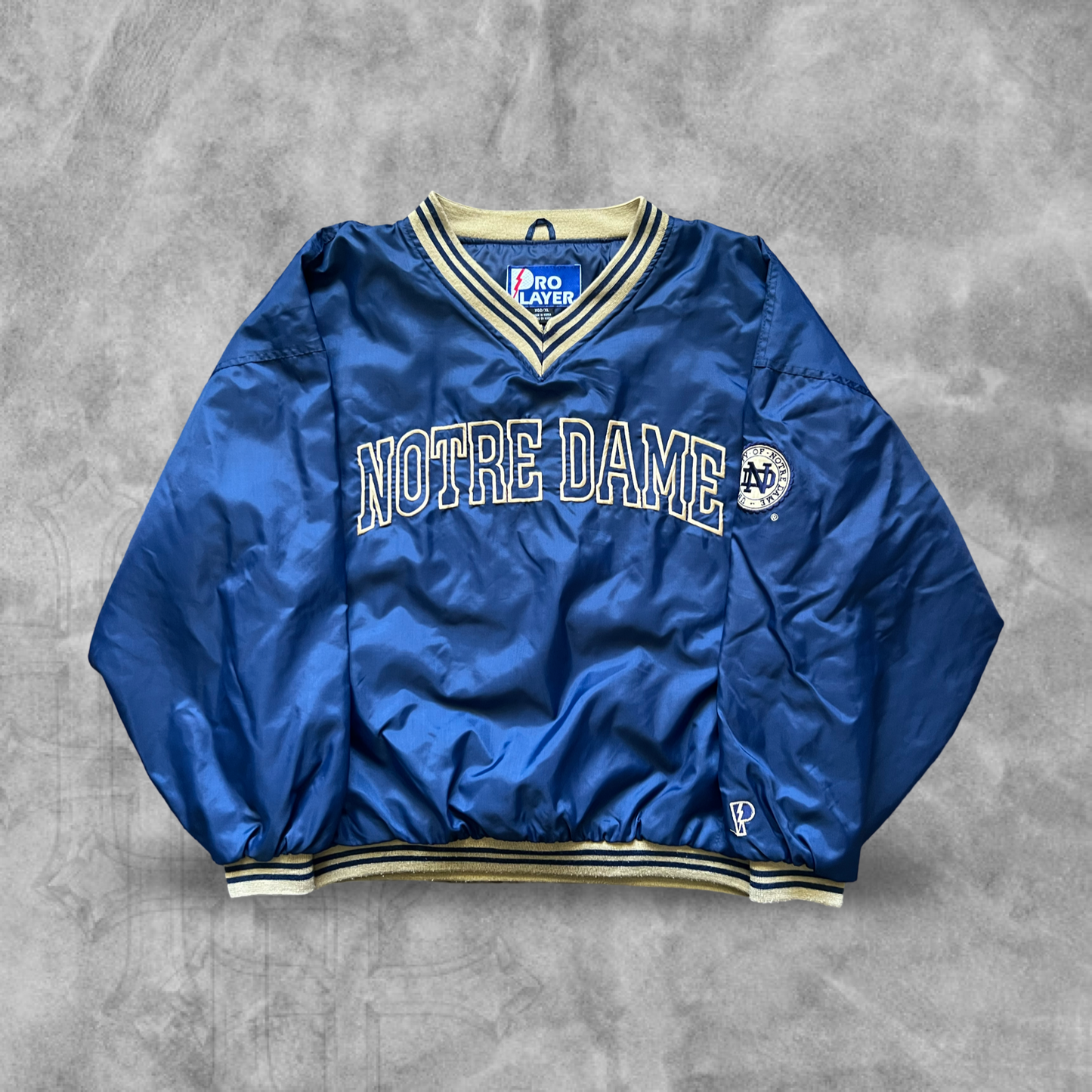 Navy Blue Notre Dame Pro Player Pullover 1990s (XL)