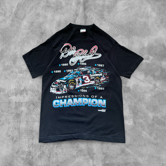 Black Dale Earnhardt Impressions Of A Champion Shirt 1994 (M)