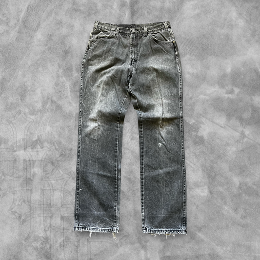 Faded Distressed Black Dickies Jeans 1990s (32x32)