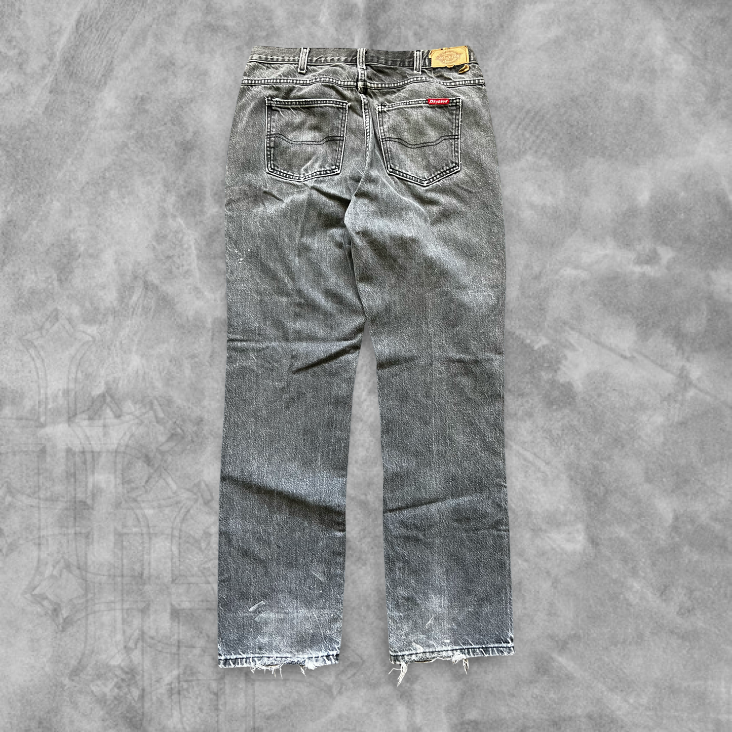 Faded Distressed Black Dickies Jeans 1990s (32x32)