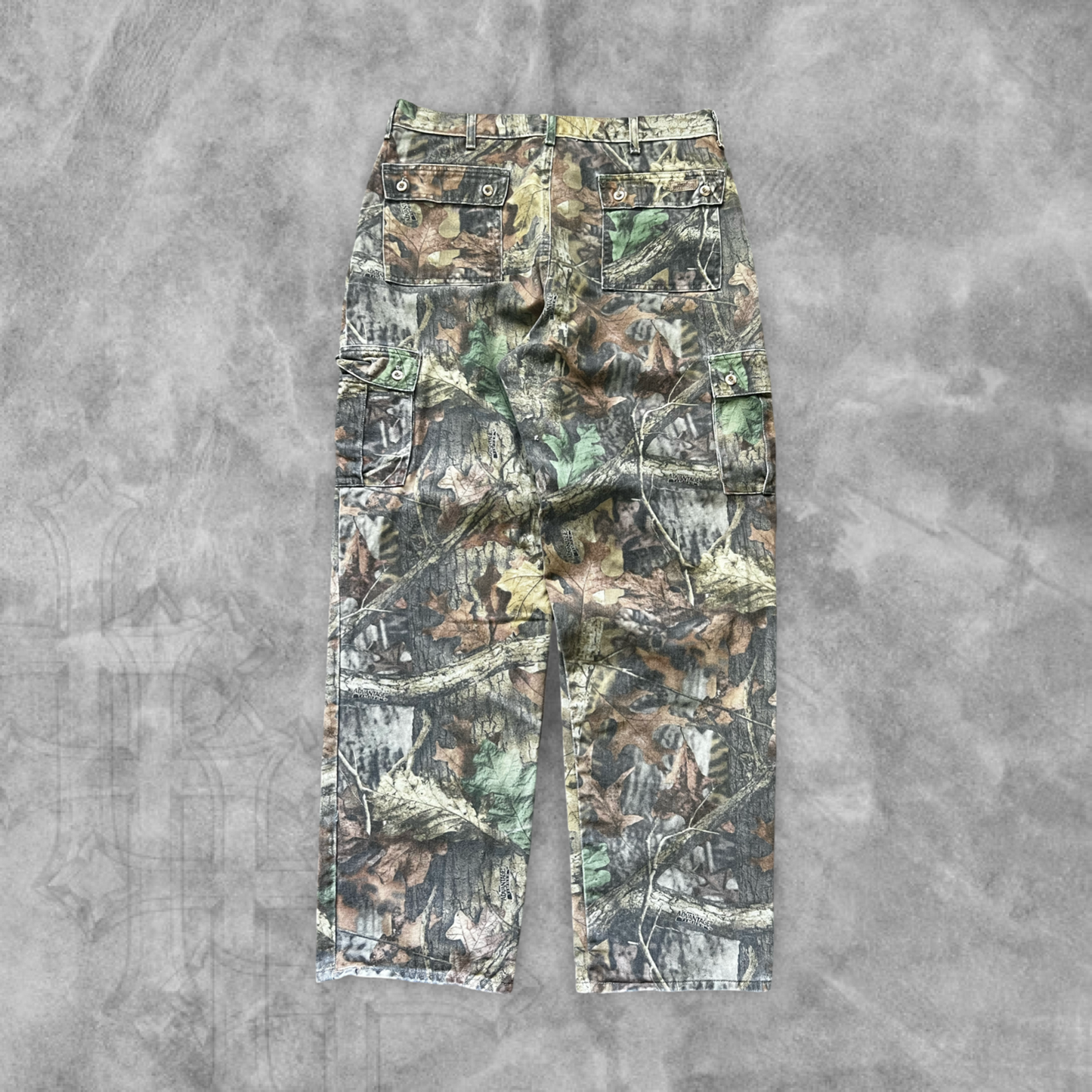 Camo Realtree Denim Cargo Jeans 1990s (36x34)