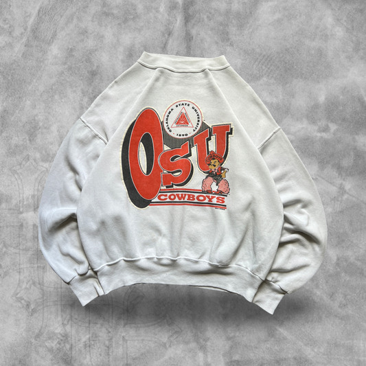 White Oklahoma State Sweatshirt 1990s (L)