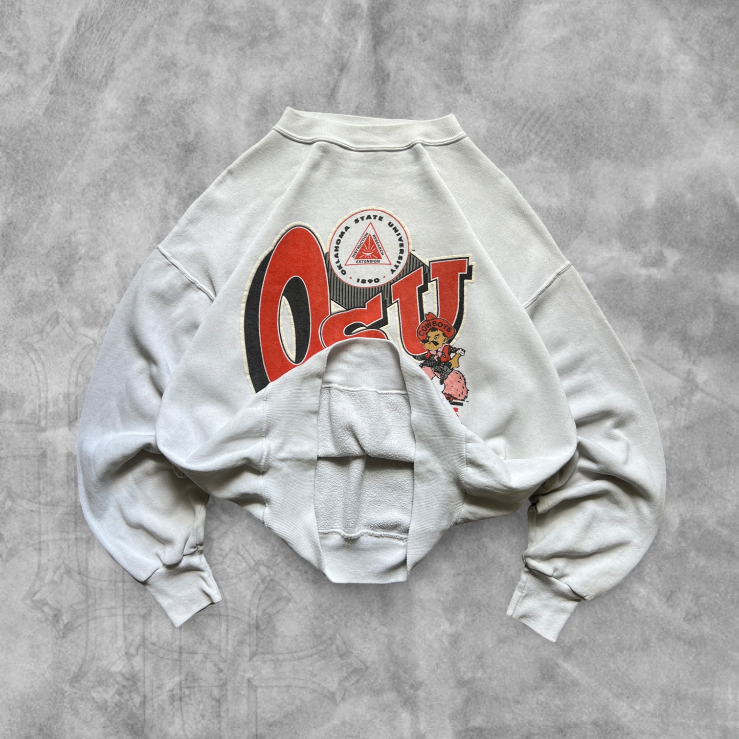 White Oklahoma State Sweatshirt 1990s (L)