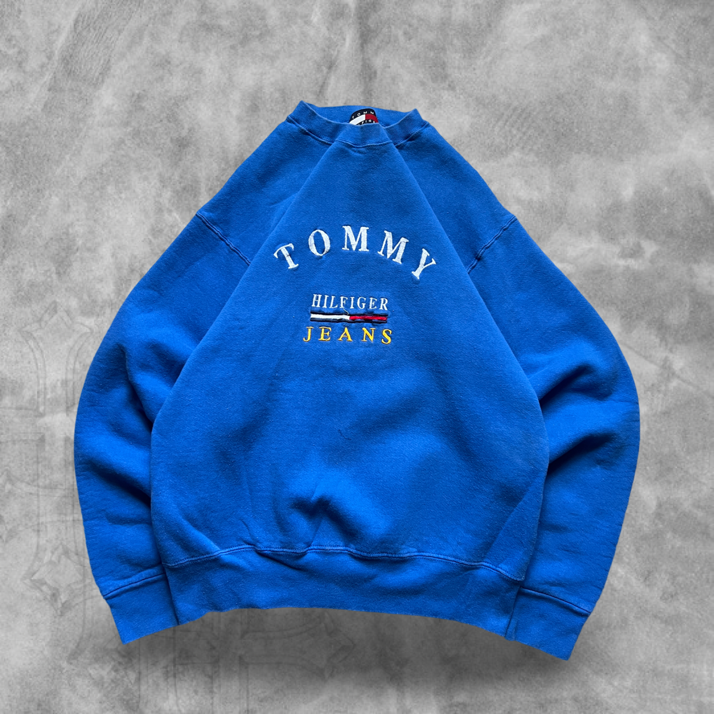 Royal Blue Tommy Hilfiger Sweatshirt 1990s (M)