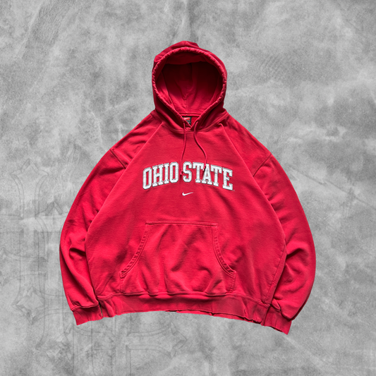 Red Ohio State Nike Hoodie 1990s (XL)