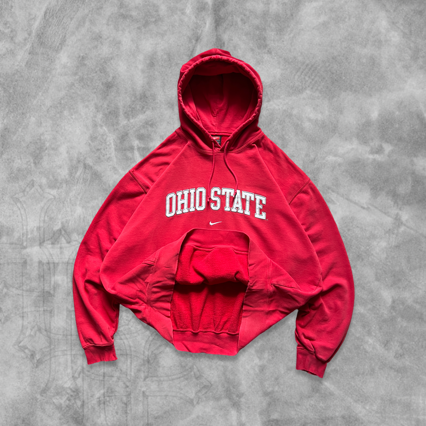 Red Ohio State Nike Hoodie 1990s (XL)