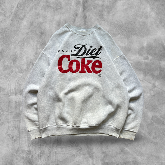 Gray Enjoy Diet Coke Sweatshirt 1990s (XL)