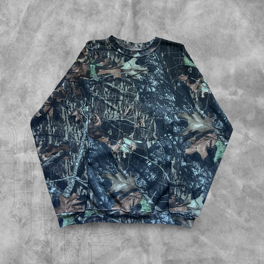 Mossy Oak Camo Jerzees Sweatshirt 1990s (XL)