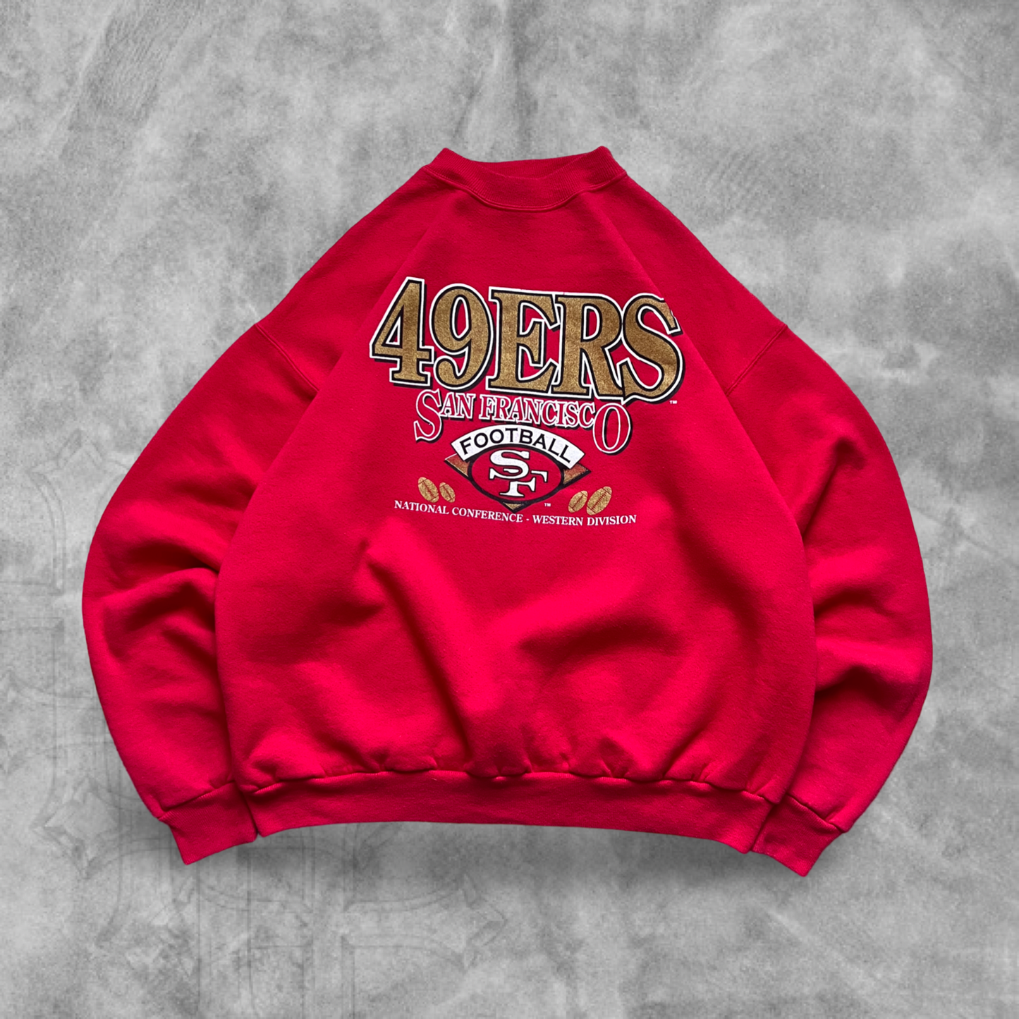 Cherry Red San Francisco 49ers Sweatshirt 1990s (L)