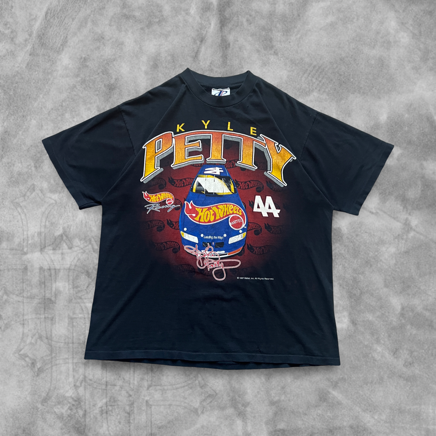 Black Kyle Petty Hot Wheels Shirt (XL) 1990s