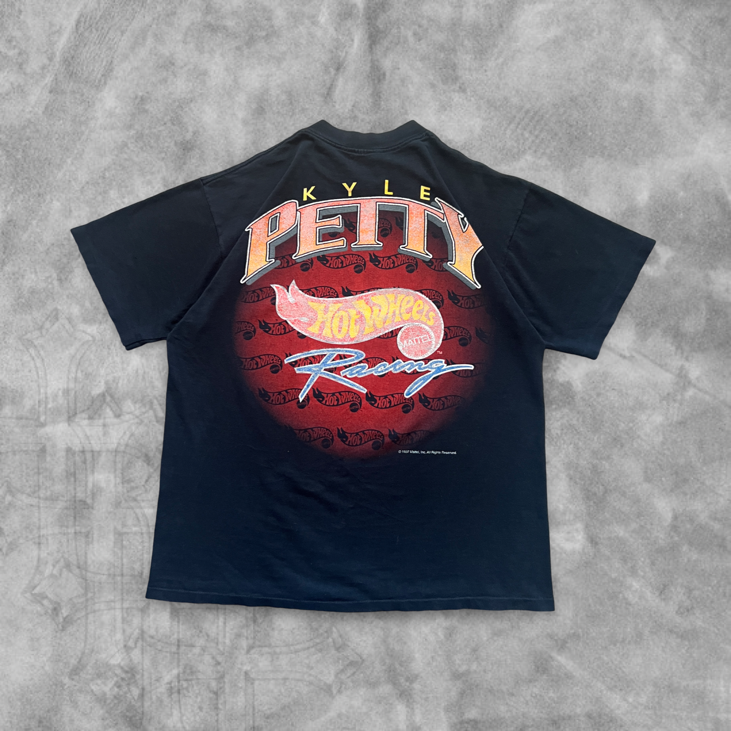 Black Kyle Petty Hot Wheels Shirt (XL) 1990s