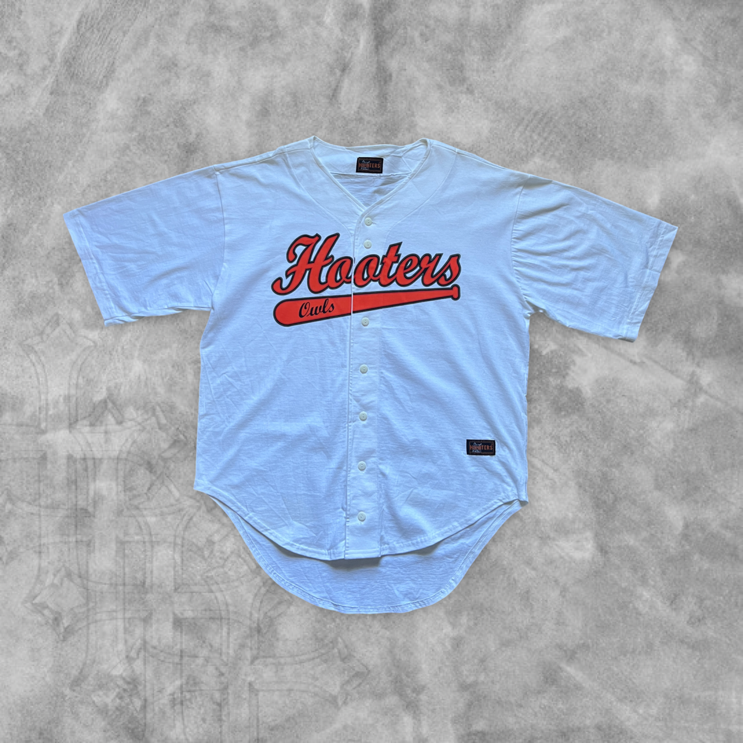 White Hooters Baseball Jersey 1990s (L)