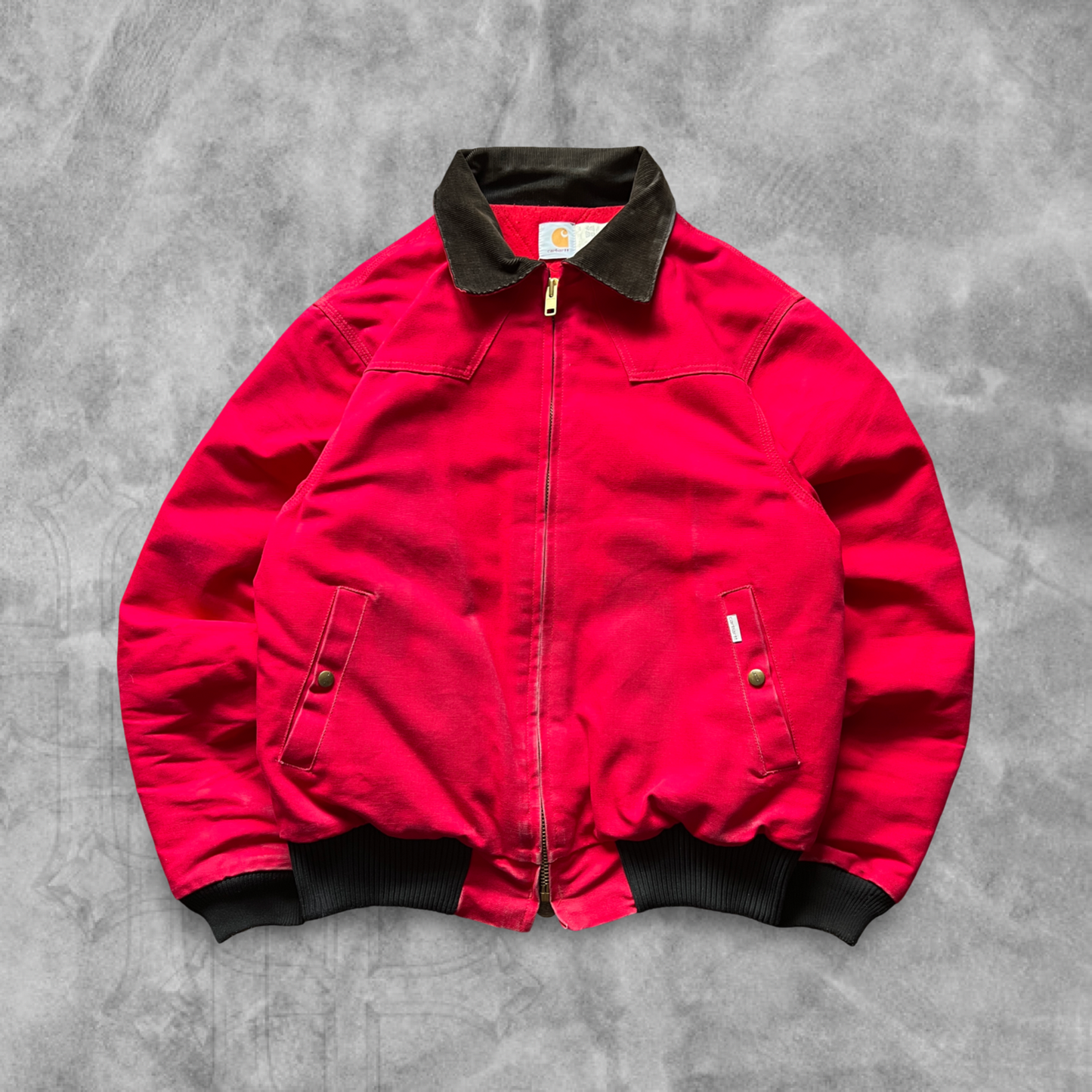 Cherry Red Carhartt Santa Fe Jacket 1980s (XL)