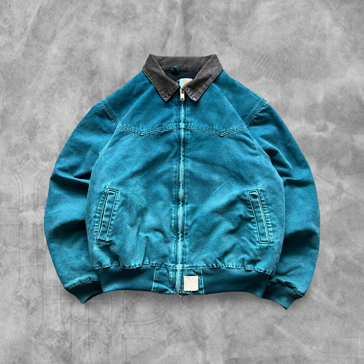 Aqua Turquoise Carhartt Santa Fe Jacket 1990s (XL)