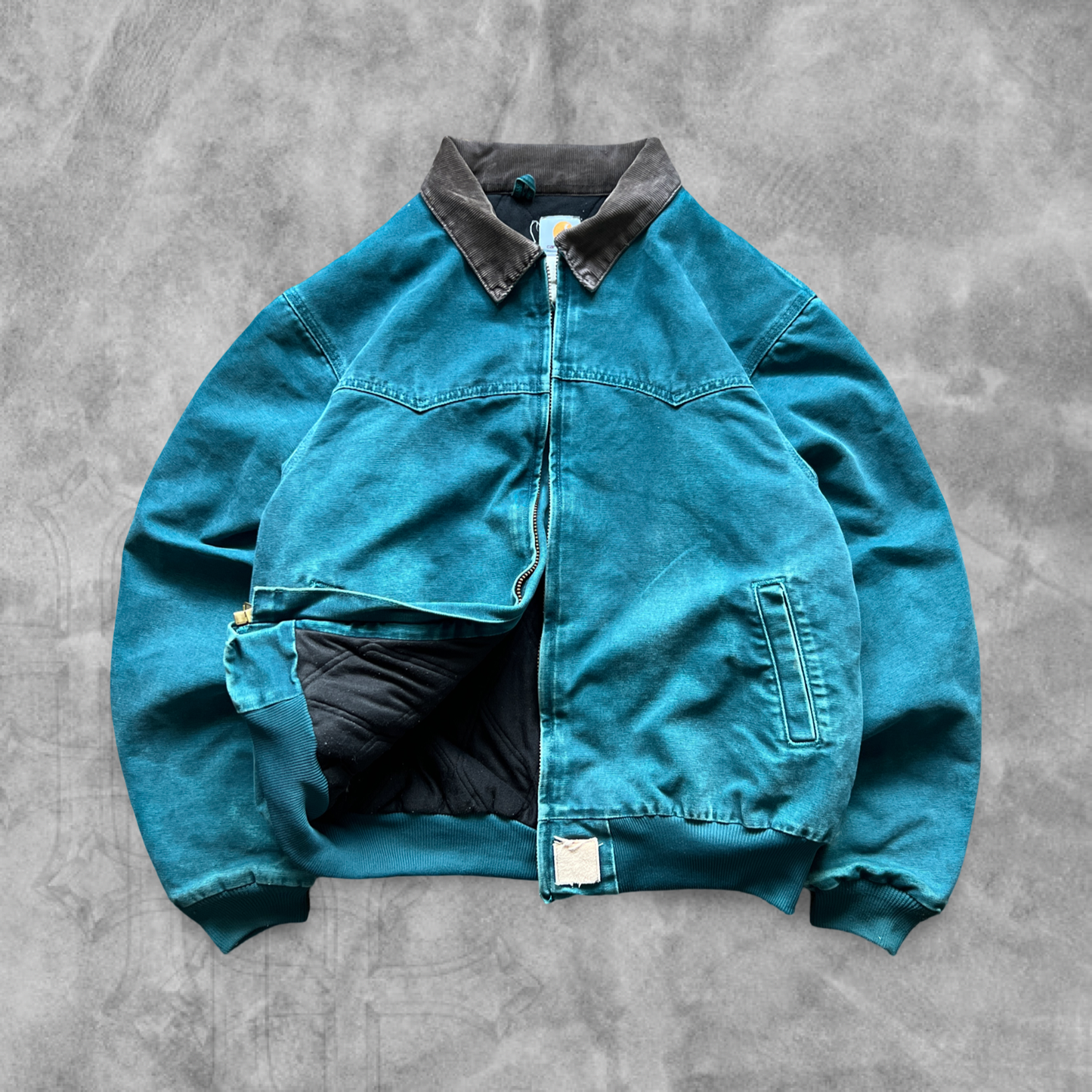 Aqua Turquoise Carhartt Santa Fe Jacket 1990s (XL)