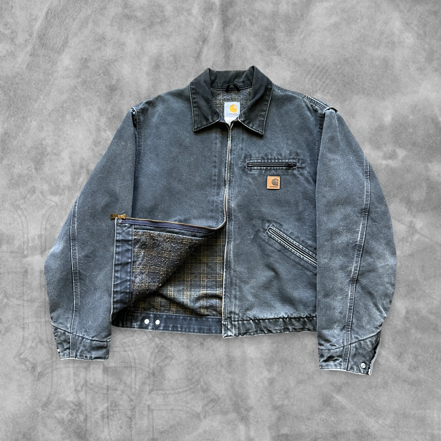 Petrol Grey Carhartt Detroit Jacket 2000s (L)