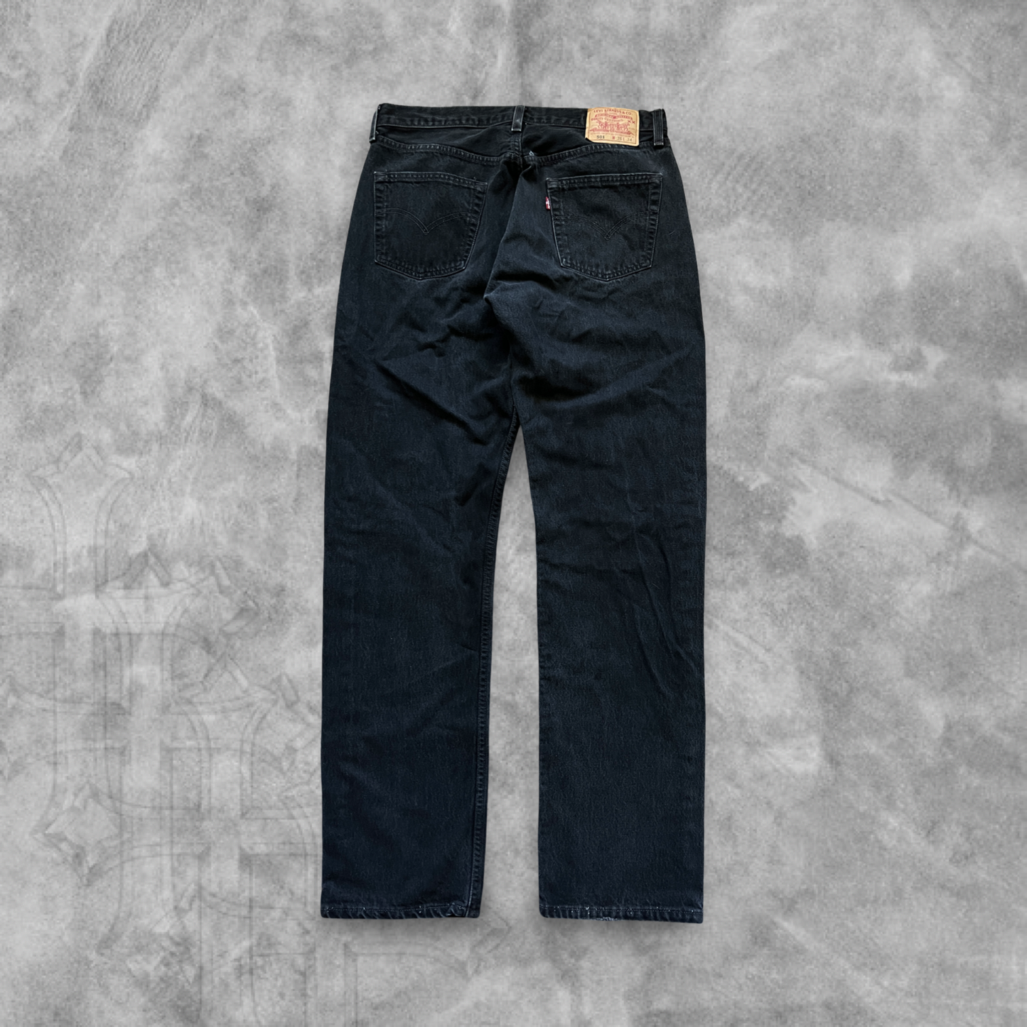 Black Denim Levis 501’s 1990s (34x34)