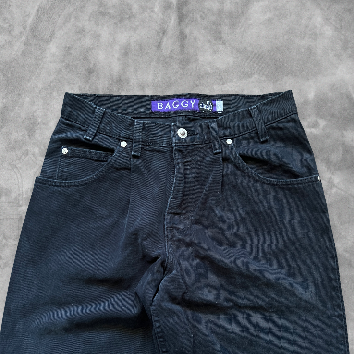 Black Denim Levis SliverTab Jeans 1990s (32x36)