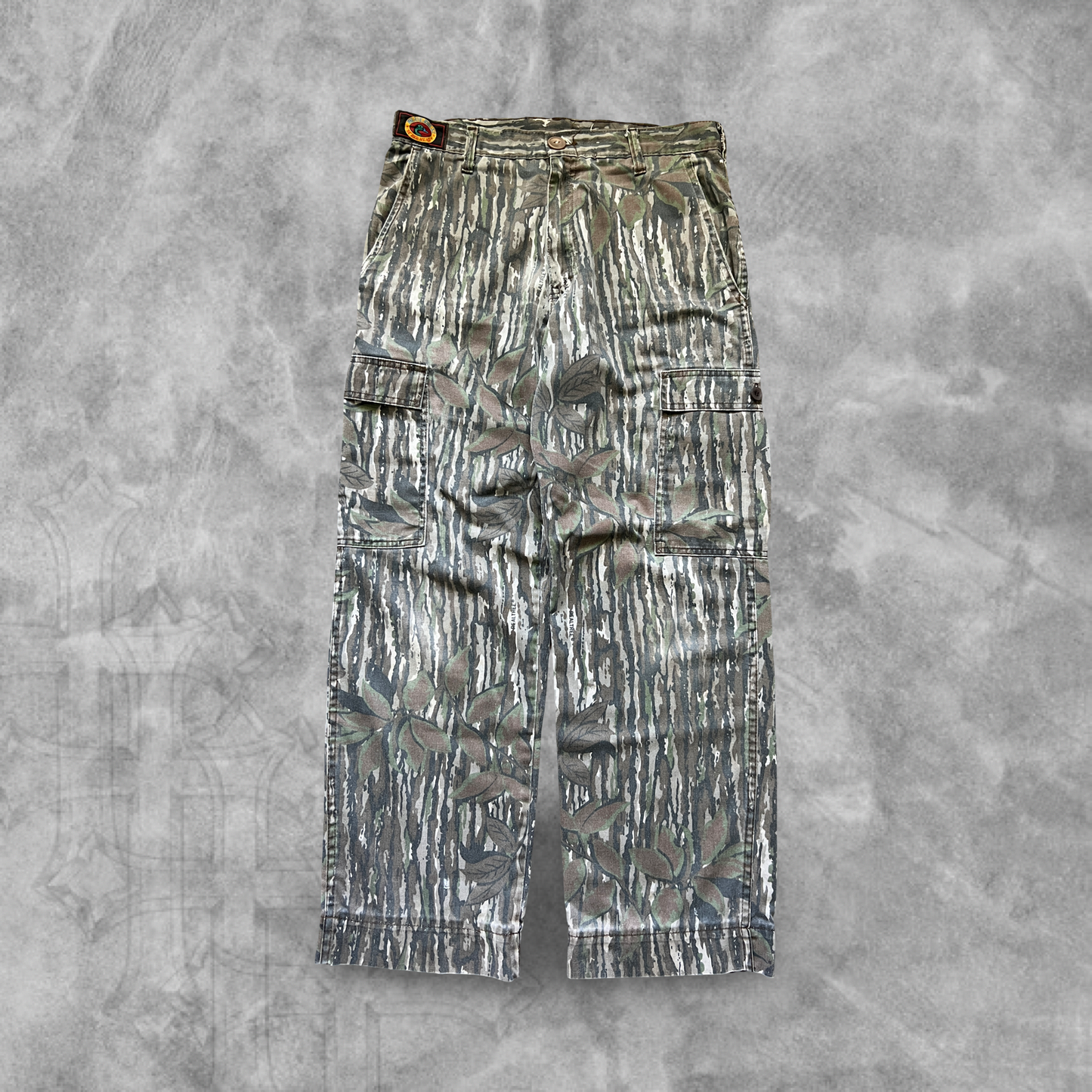 Woodland Camo Cargo Pants 1990s (33x30)