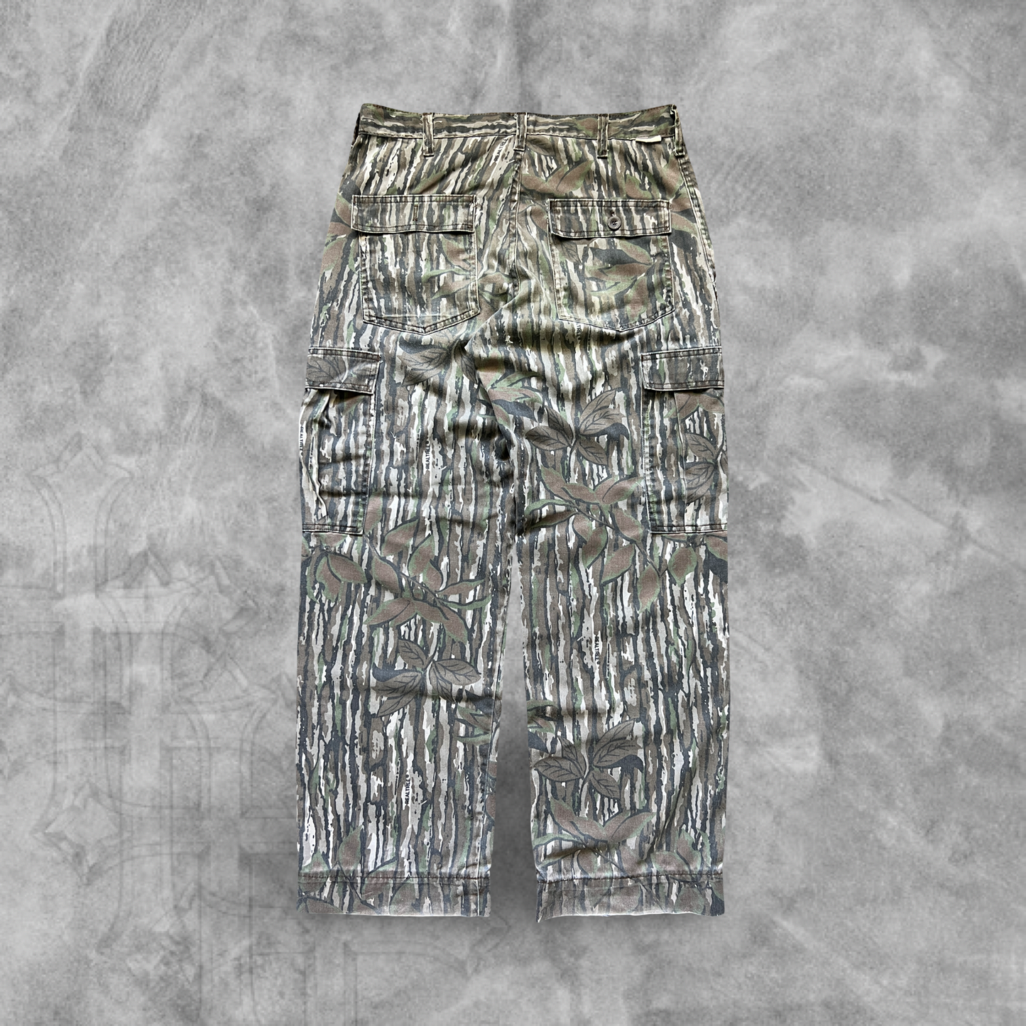 Woodland Camo Cargo Pants 1990s (33x30)