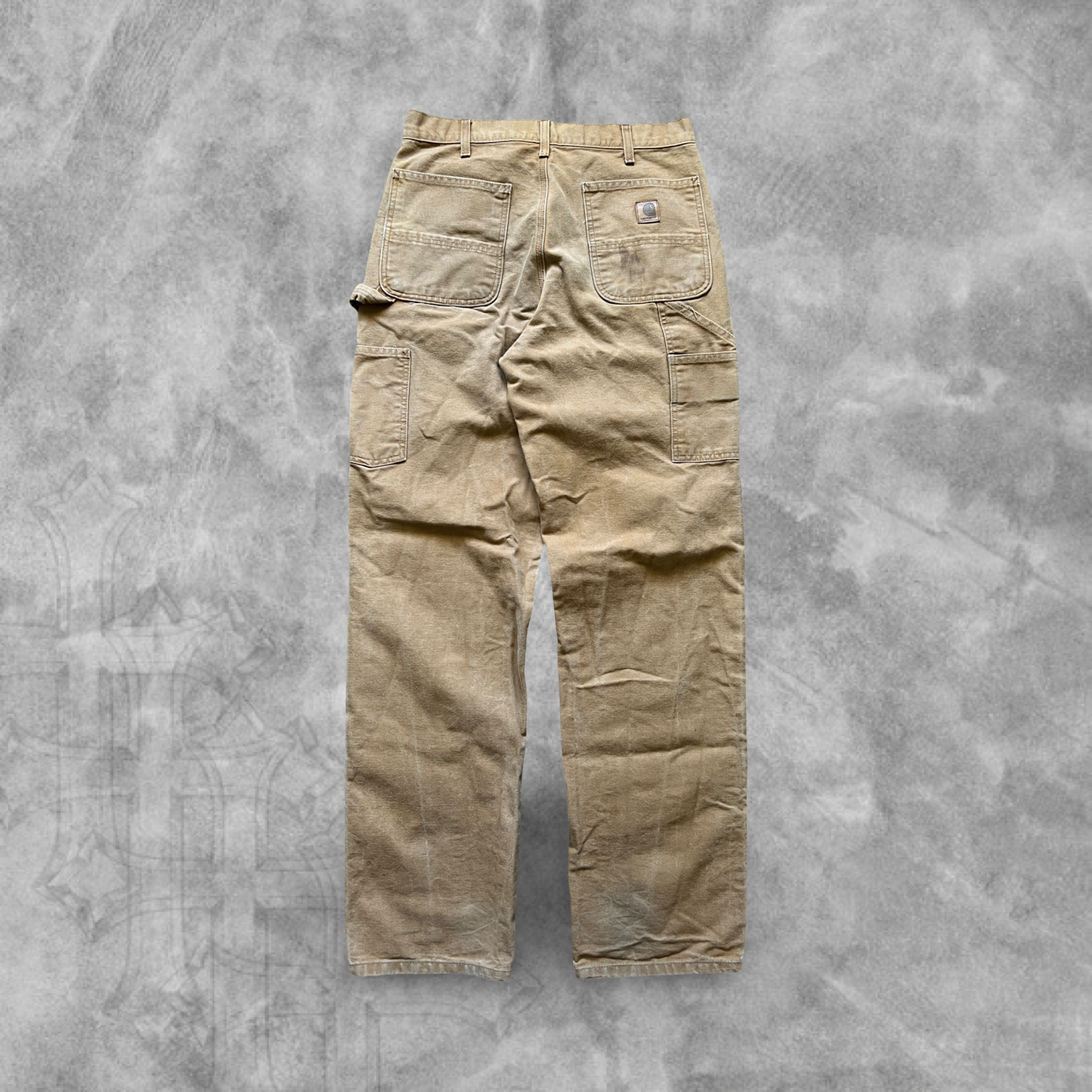 Camel Carhartt Carpenter Pants 2000s (33x36)