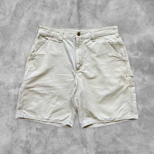 Bone White Carhartt Carpenter Shorts 2000s (32)
