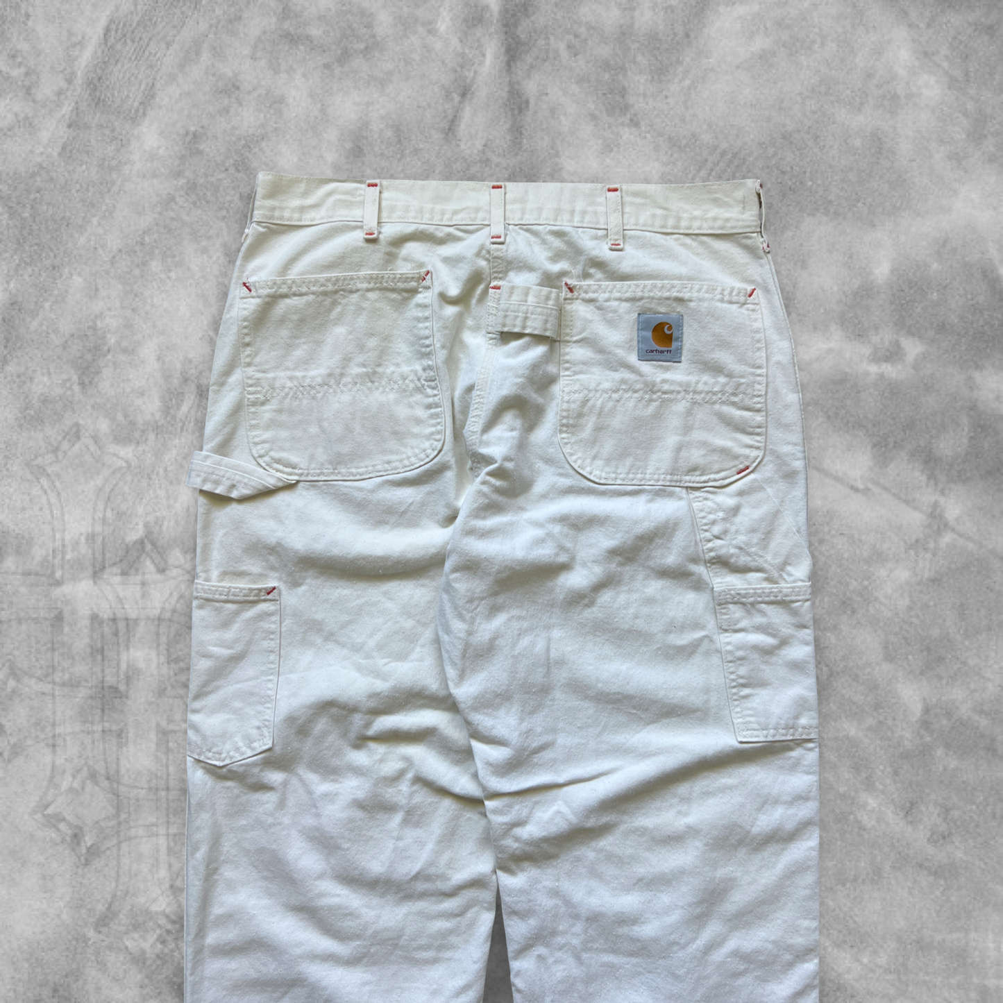 White Carhartt Double Knee Pants 1980s (36x32)