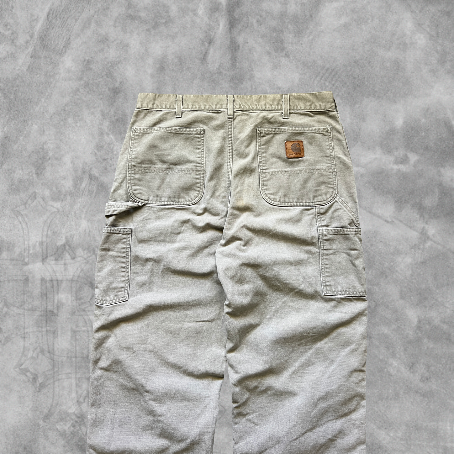 Faded Gray Carhartt Carpenter Pants 1990s (36x36)