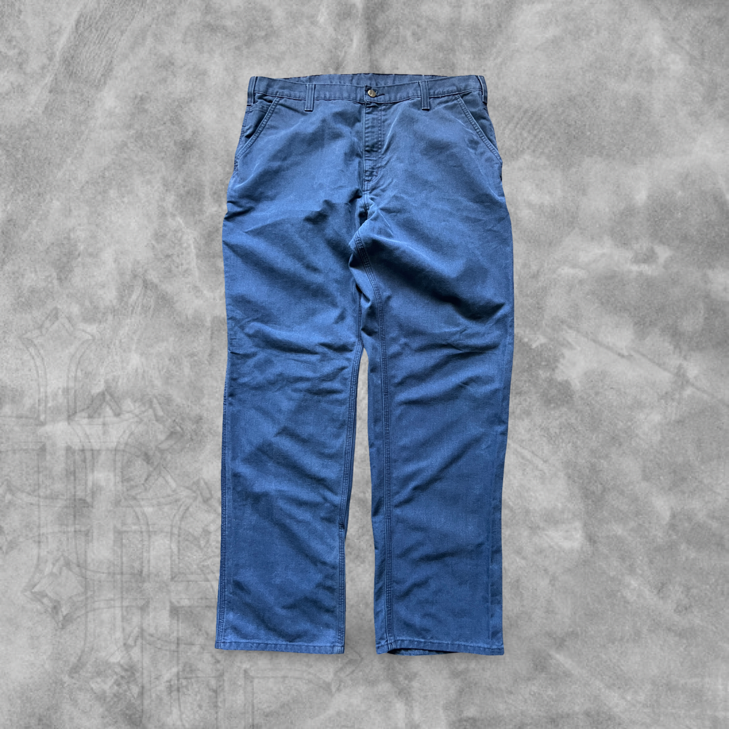 Navy Blue Carhartt Carpenter Pants 2000s (38x34)