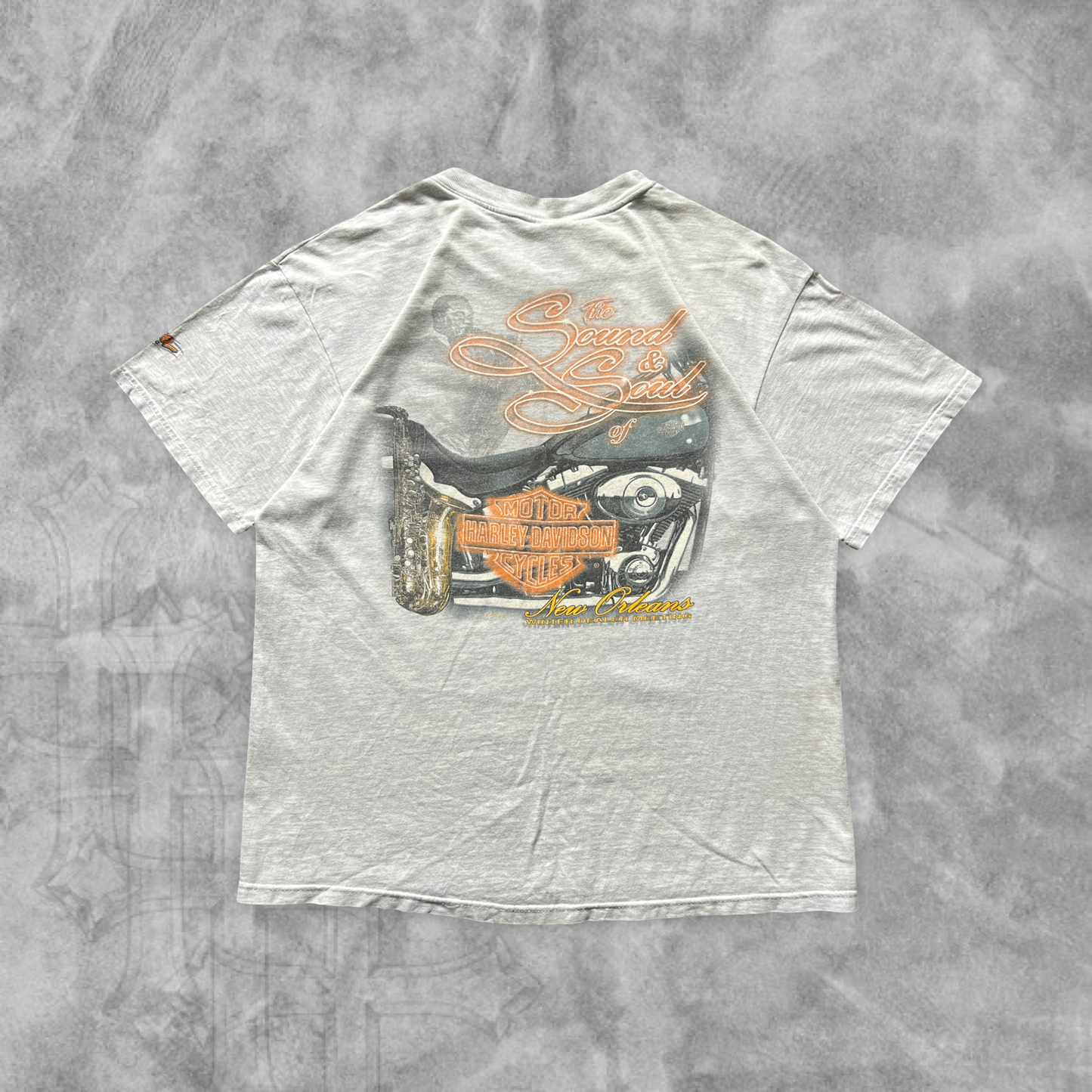Heather Gray Harley Davidson Sound Of Soul Shirt 2000 (M)