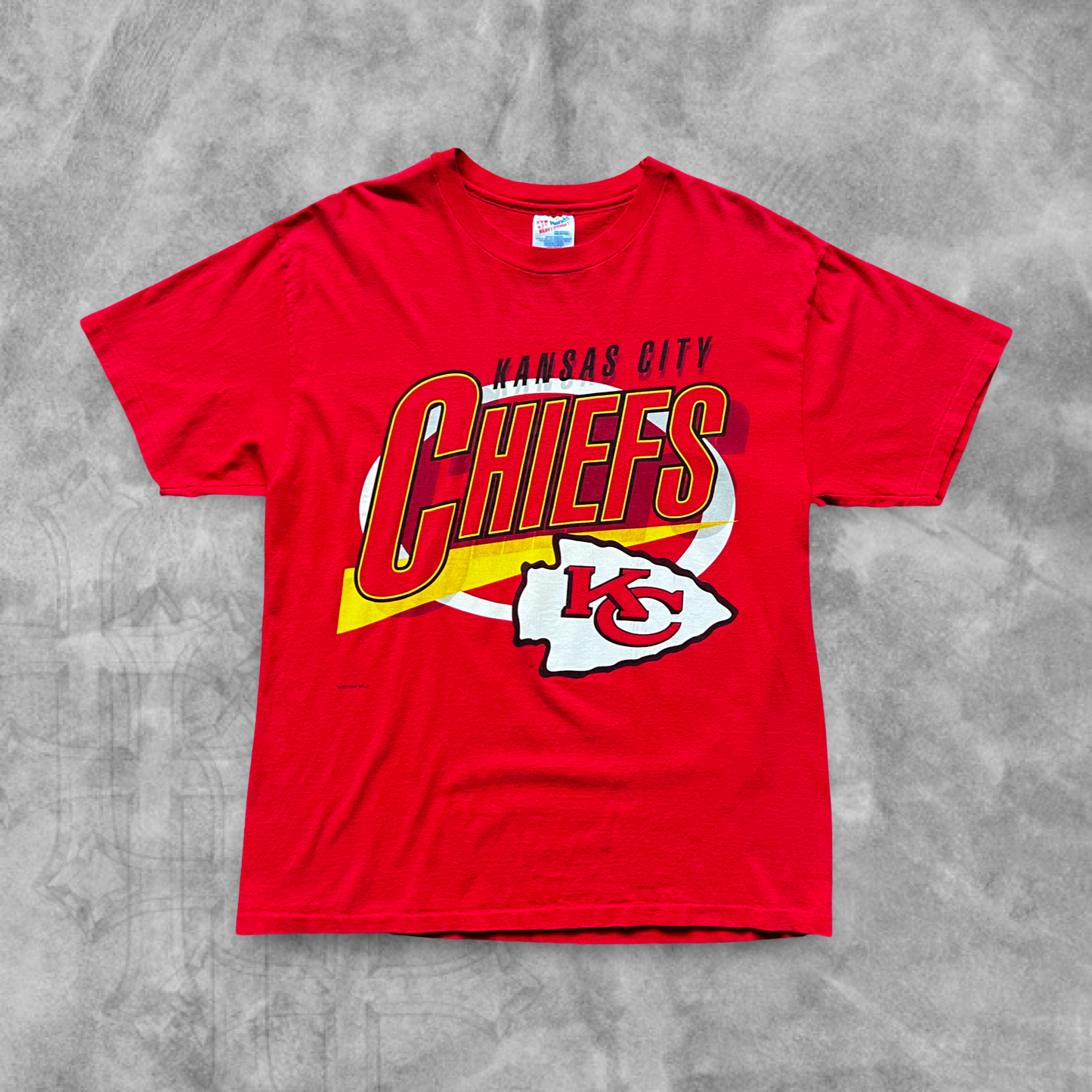 Cherry Red Kansas City Chiefs Shirt 1994 (L)