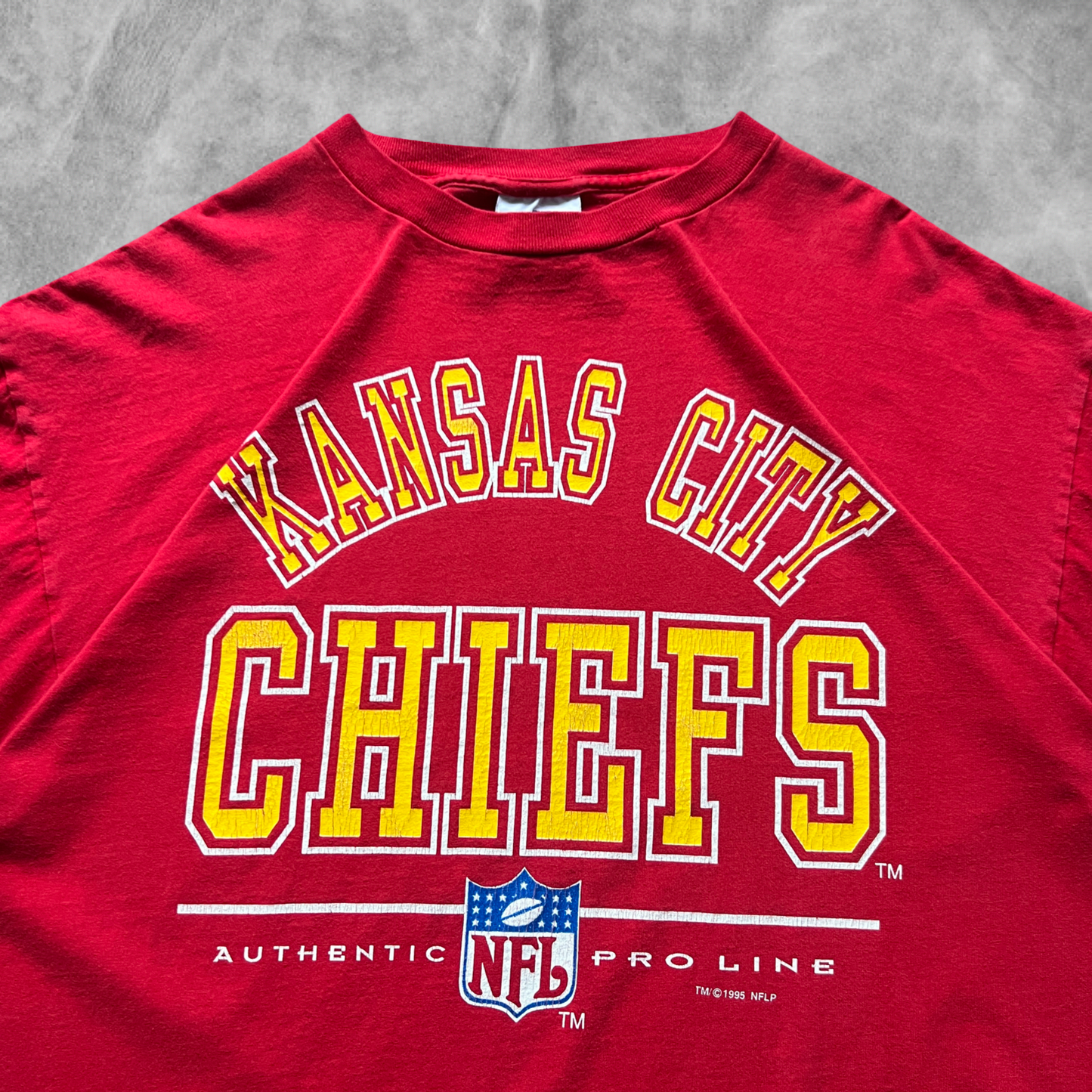 Red Kansas City Chiefs Pro Line Shirt 1995 (XL)