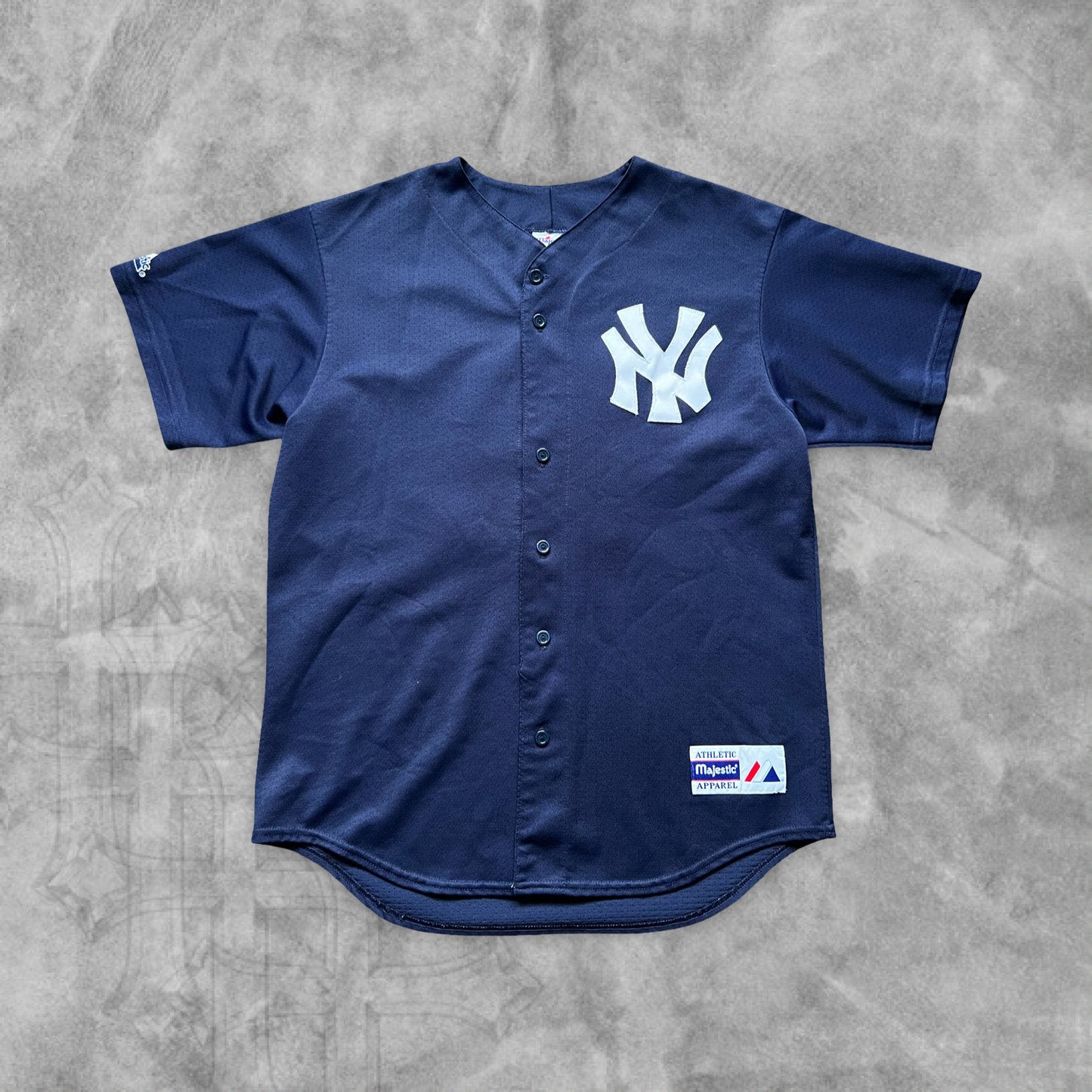 Navy Blue New York Yankees Randy Johnson Baseball Jersey 2004 (L)