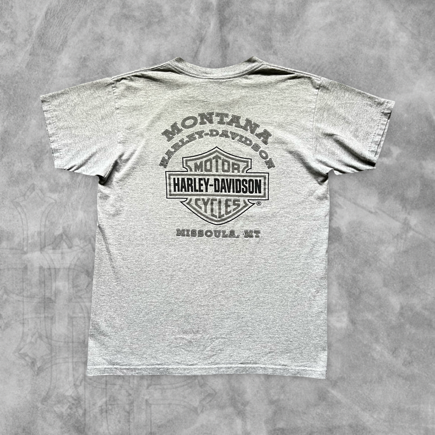 Stone Gray Harley Davidson Shirt 1990s (M)