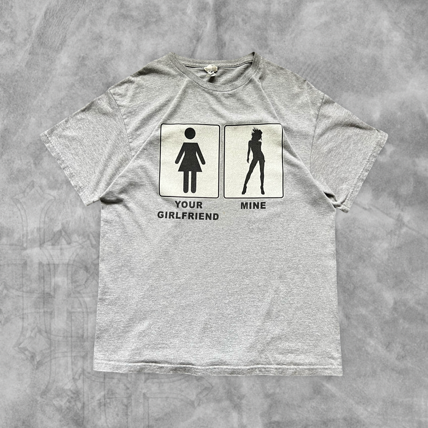 Gray Your Girlfriend Shirt 2000s (L)