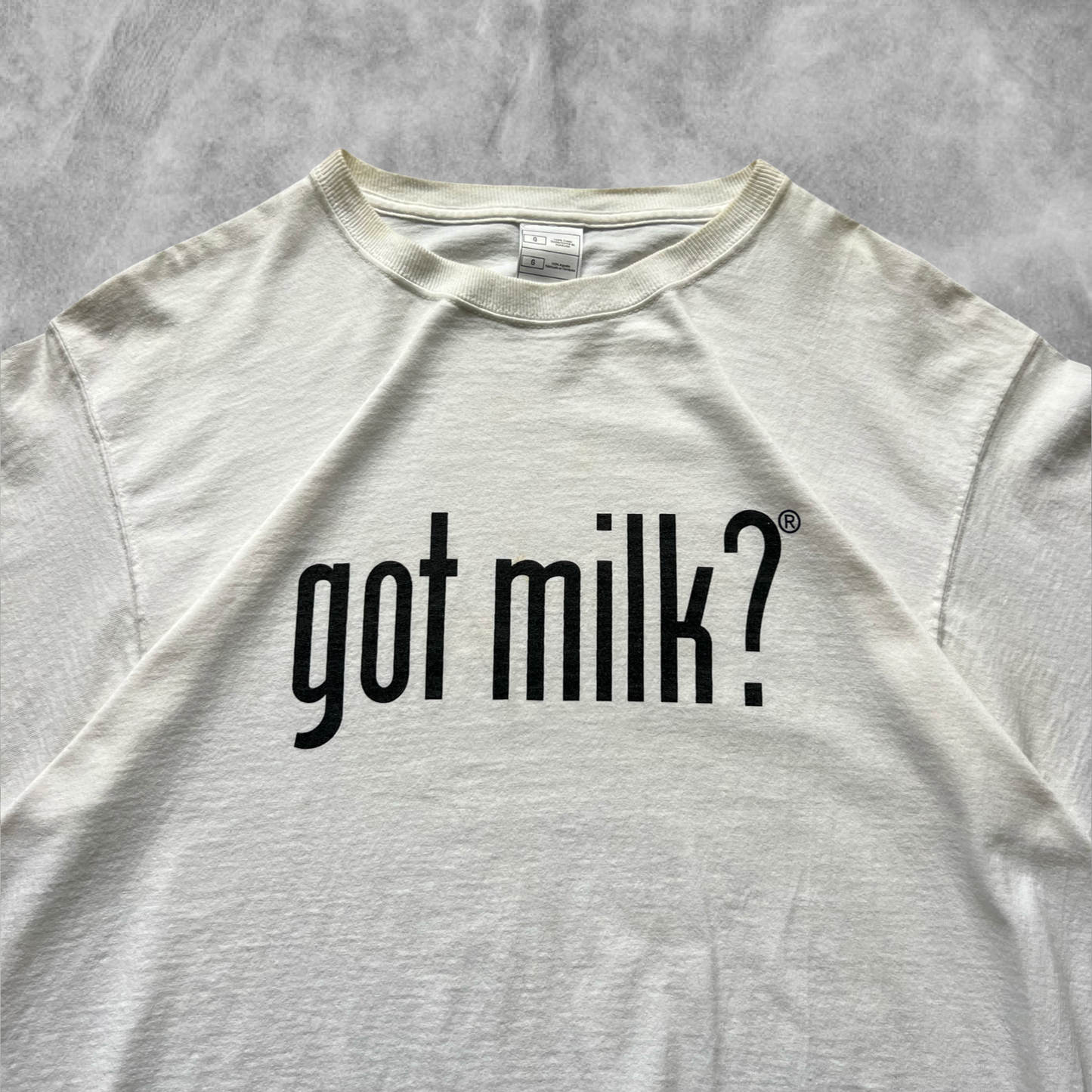 White “Got Milk?” Shirt 2000s (L)