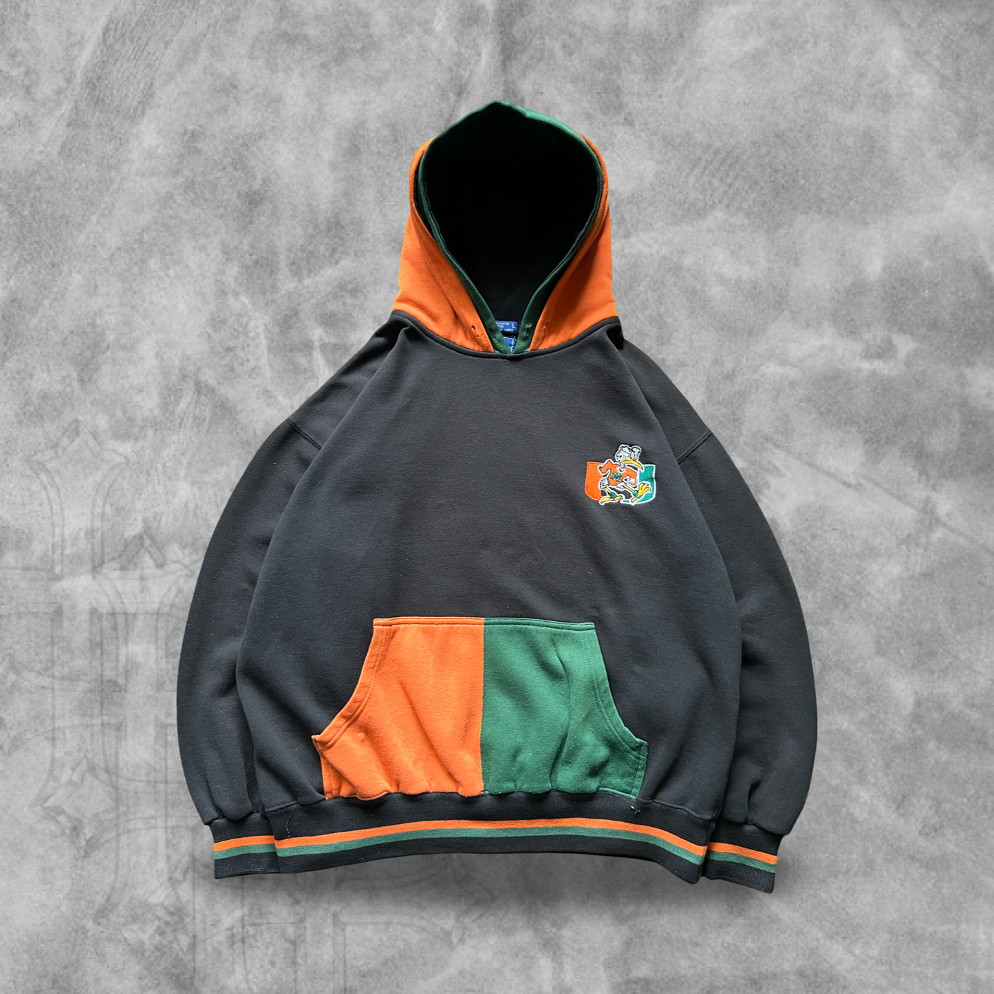 Black Miami Hurricanes Starter Hoodie 1990s (L)