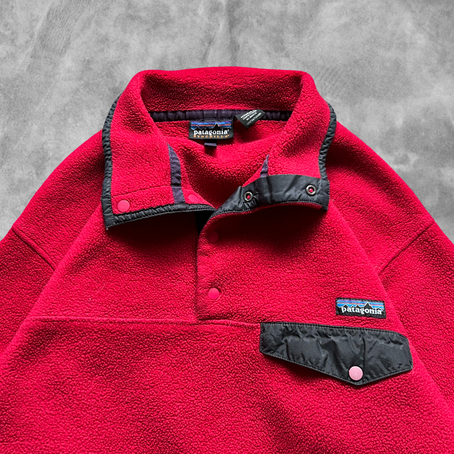 Blood Red Patagonia Synchilla Fleece 1990s (M)