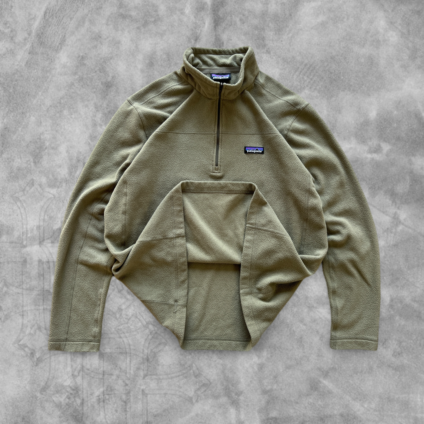 Olive Green Patagonia Quarter Zip Jacket 2000’s (L)