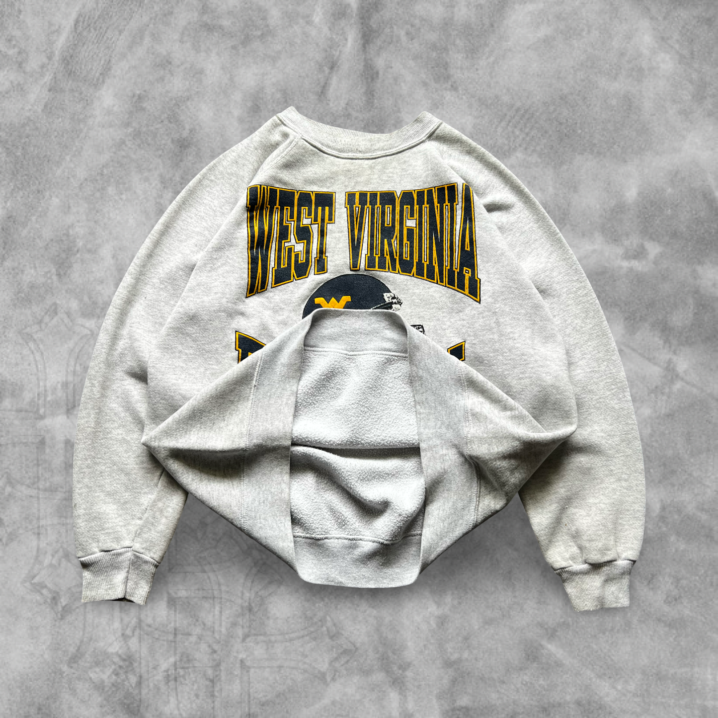 Heather Gray West Virginia Football Sweatshirt 1992 (S)