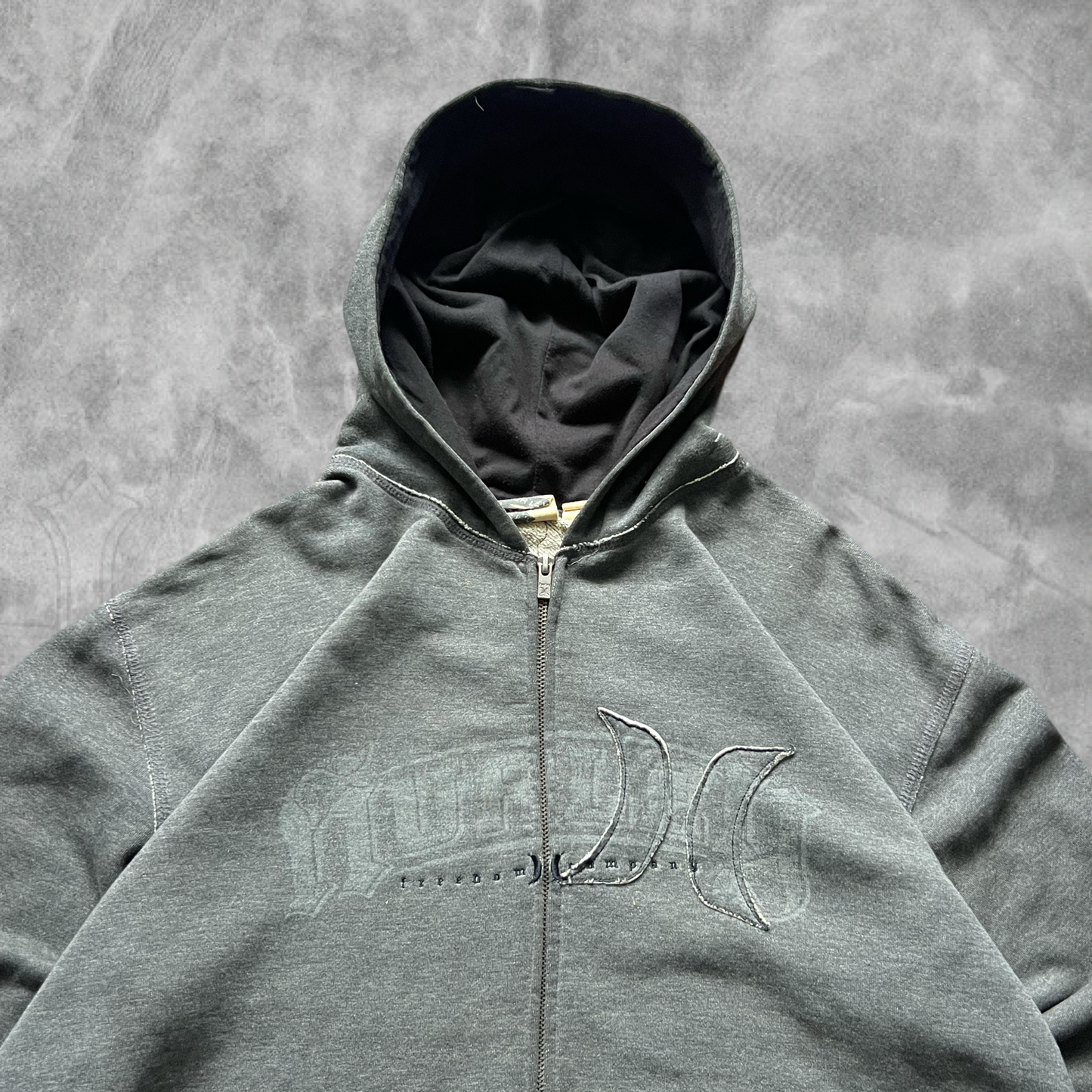 Charcoal Gray Hurley Hooded Jacket 2000s (L)