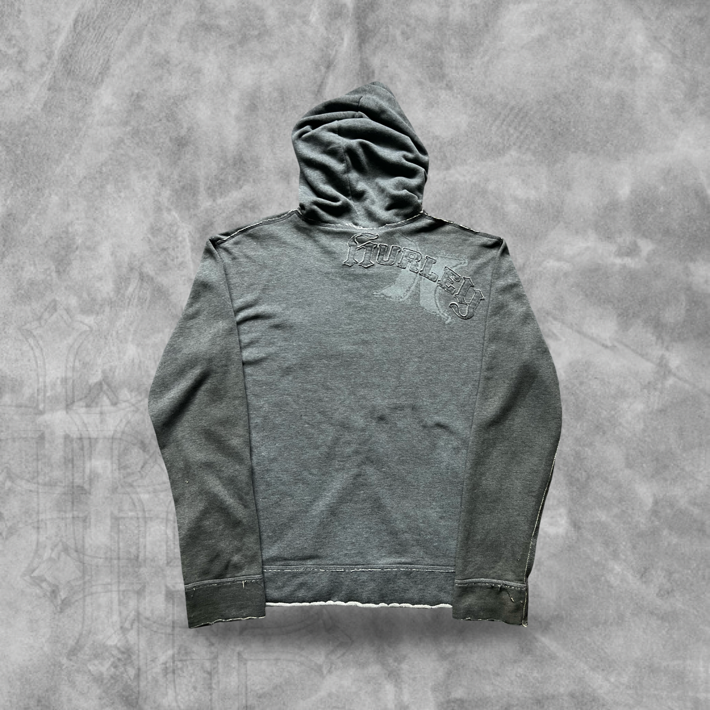 Charcoal Gray Hurley Hooded Jacket 2000s (L)