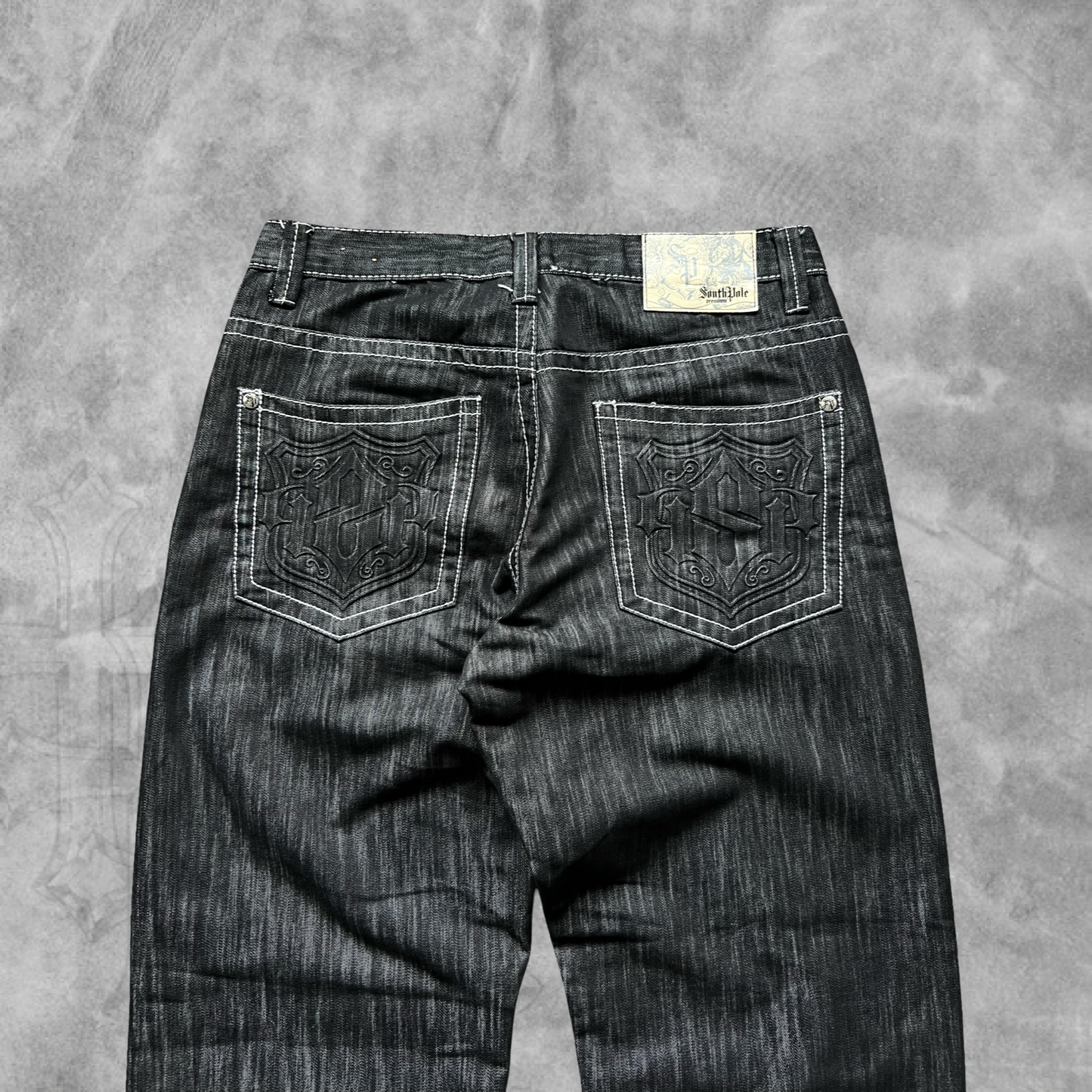 Dimond Black Denim South Pole Premium Jeans 2000s (36x32)
